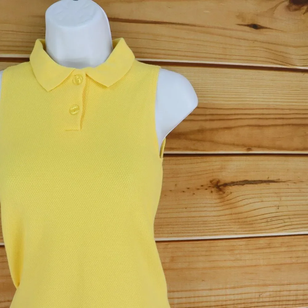 The Children's‎ Place Tank Top Collared Girls Size 10 Bright Yellow Stretch NWT